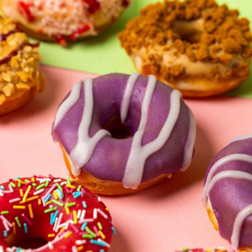 "Fruity Season" Mini-Donut Geschenkbox (vegan)