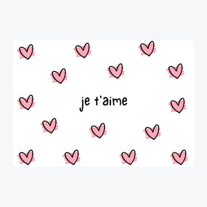 Card "Je T'Aime"