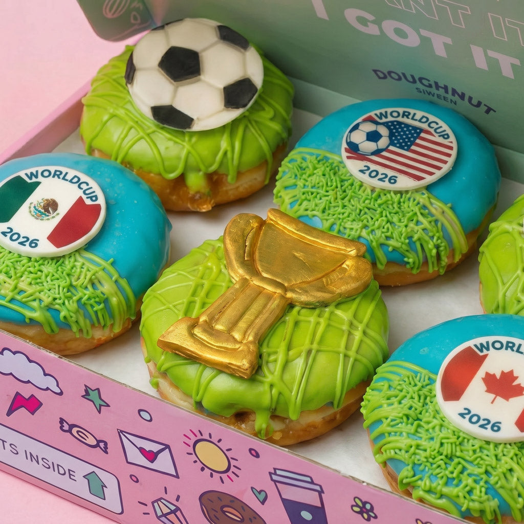 Football Special World Cup 26 vegan doughnut gift box
