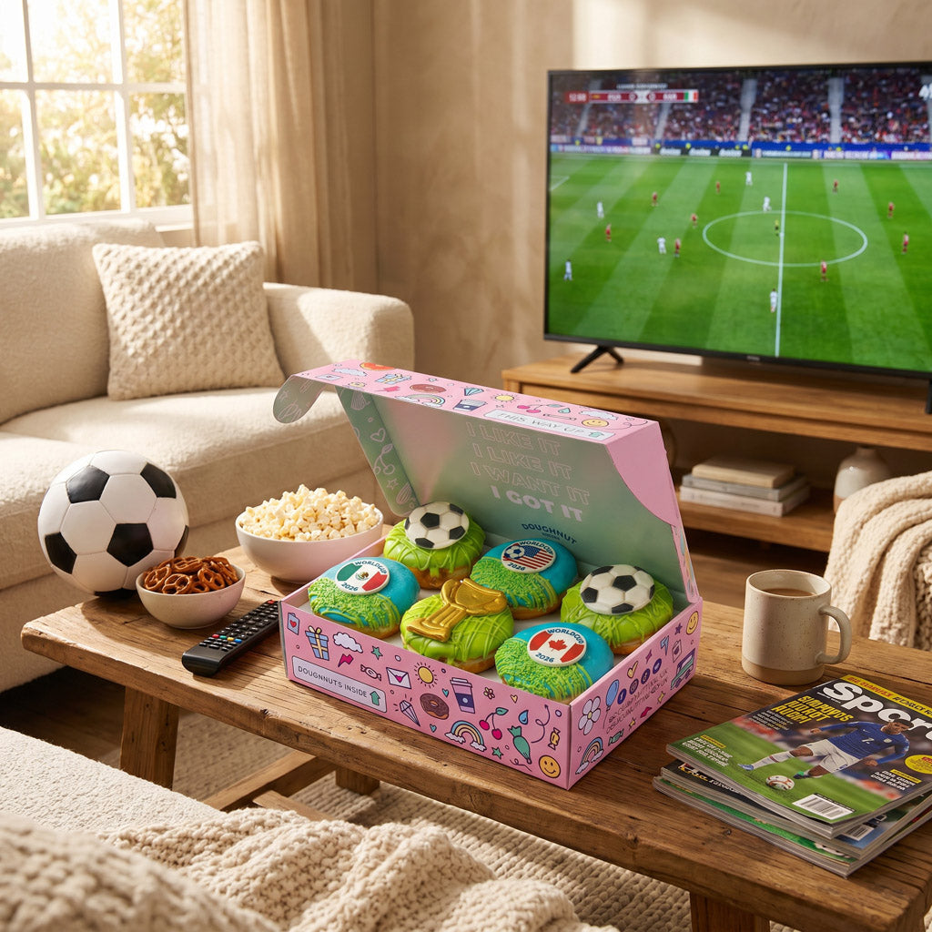 Football Special World Cup 26 vegan doughnut gift box