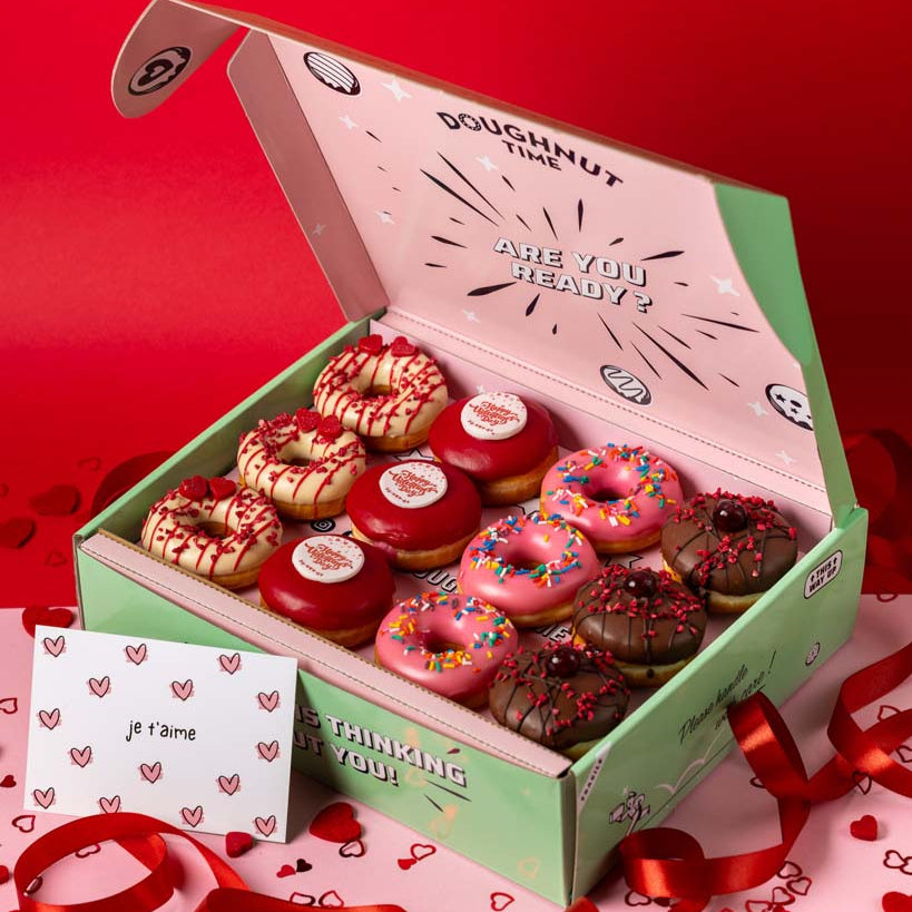 "Valentines Special" vegan mini doughnut gift box