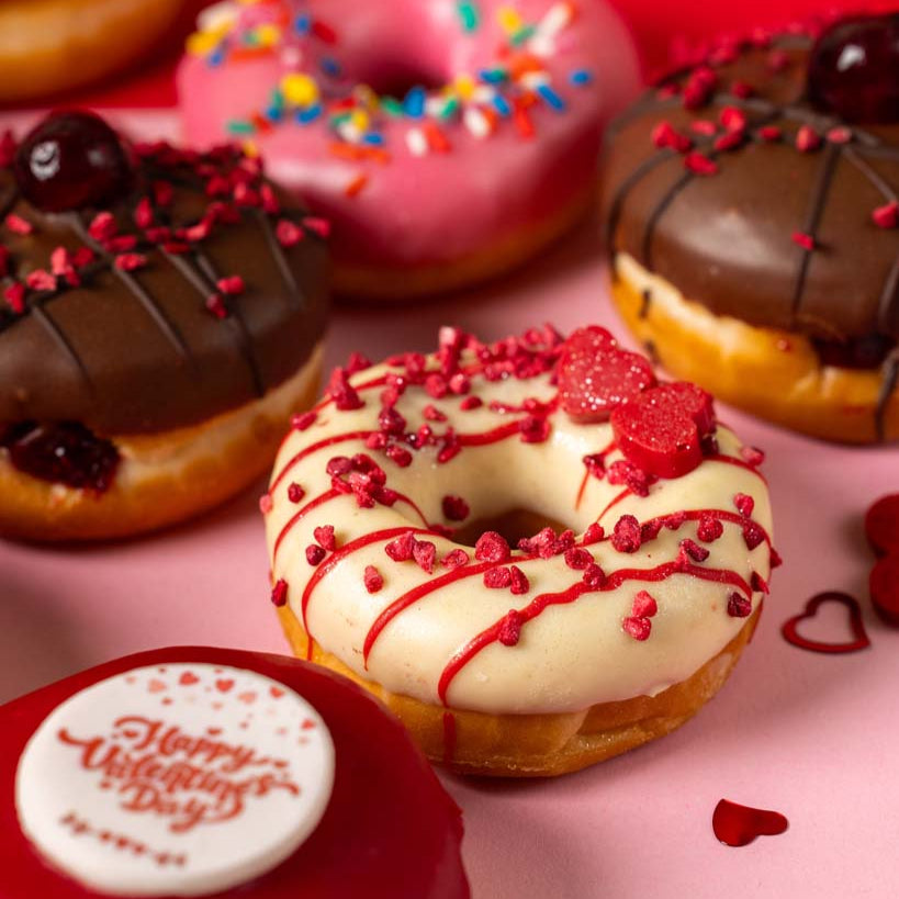 "Valentines Special" vegan mini doughnut gift box