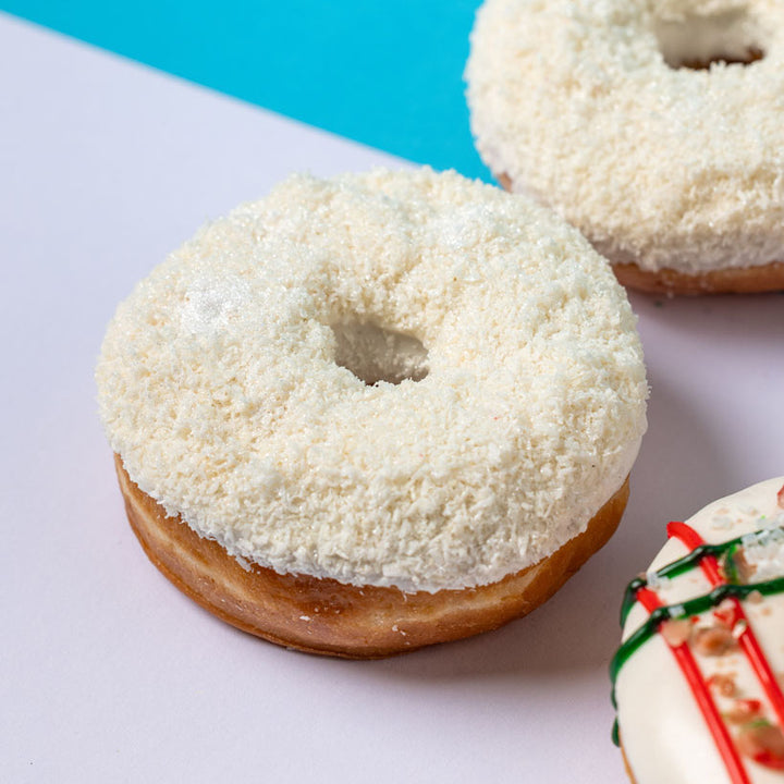 "Noël végétalien" boîte cadeau de donuts (VG)