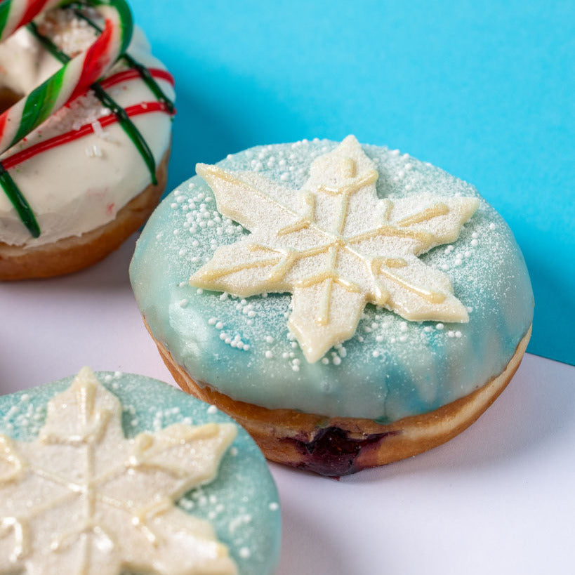 "Noël végétalien" boîte cadeau de donuts (VG)