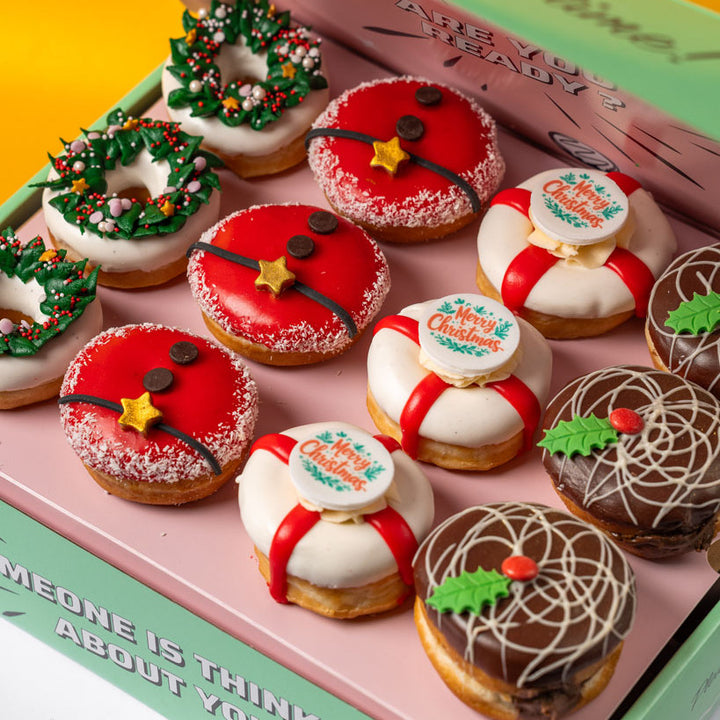 "Confezione regalo di mini ciambelle "I preferiti di Babbo Natale