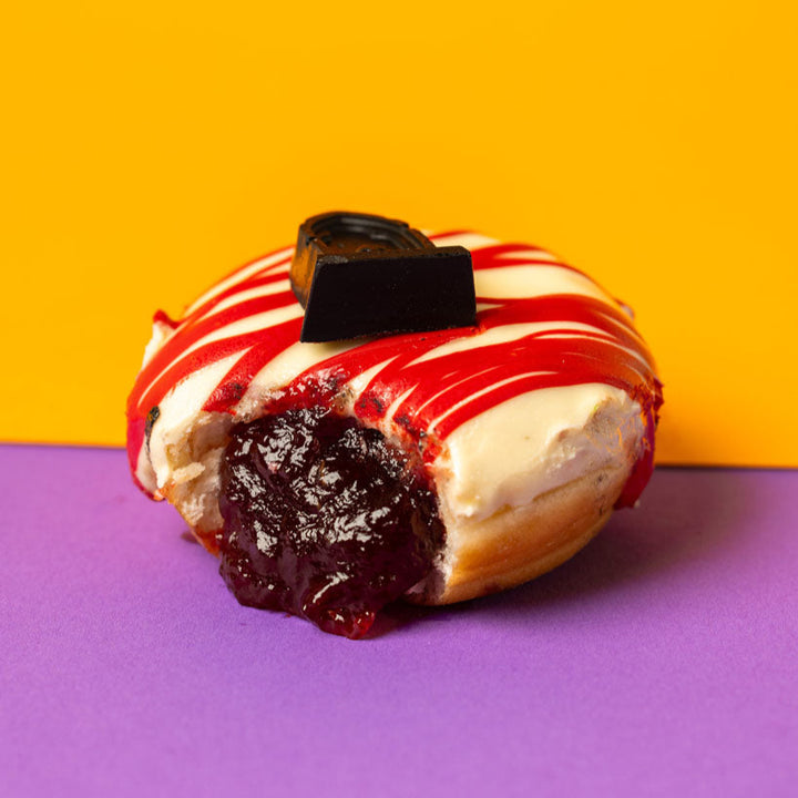 Halloween Office Box XL – 60 mini doughnuts with logo (VG)