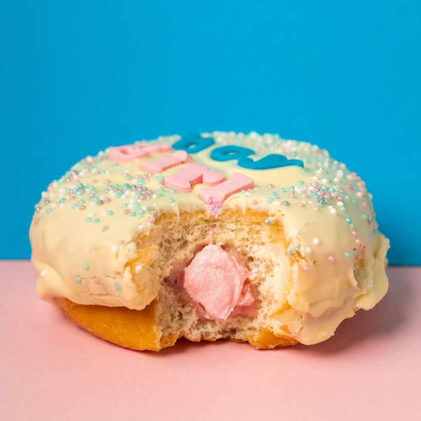 Gender Reveal Donut boîte cadeau (vegan)