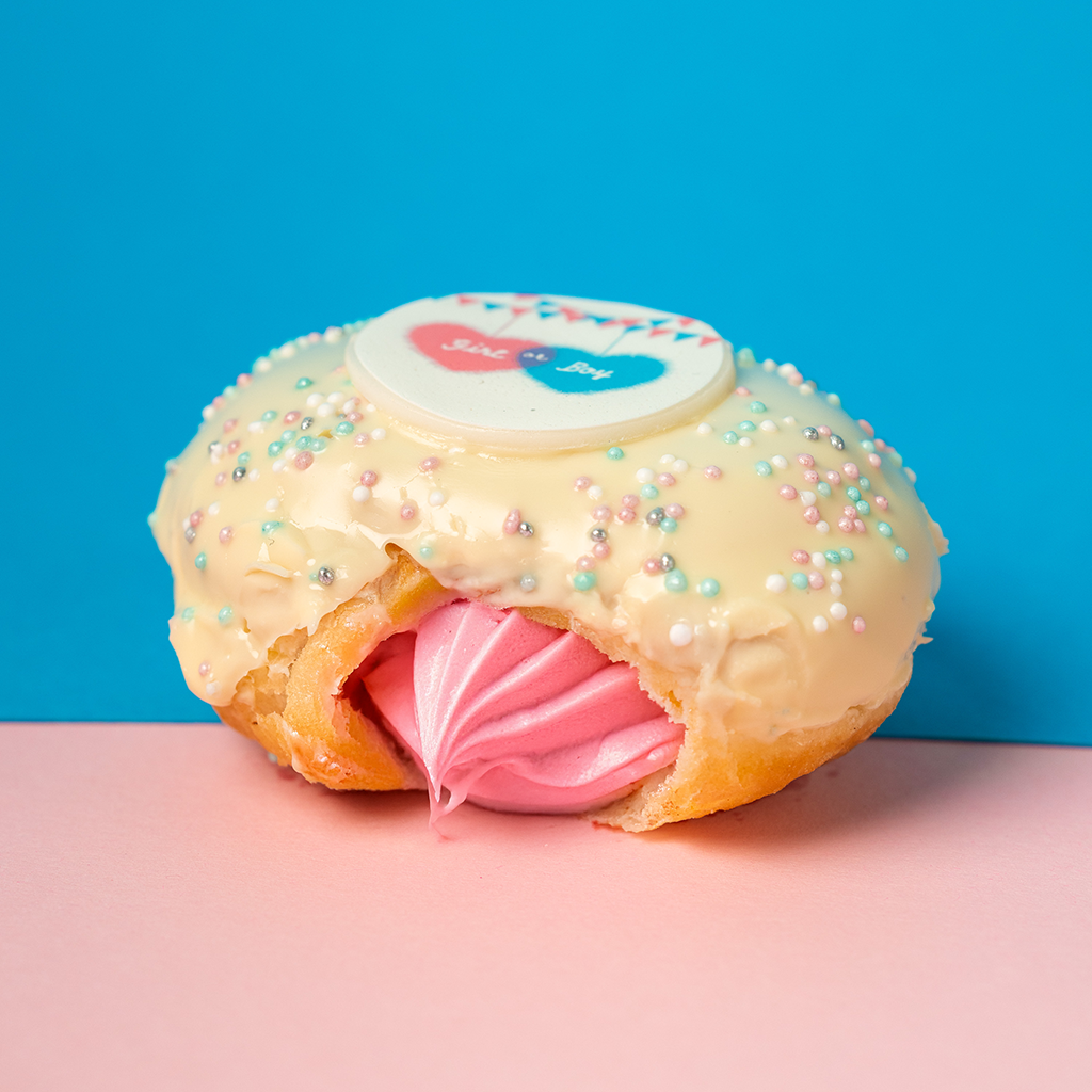 Gender Reveal Mini Doughnut Gift Box (vegan)