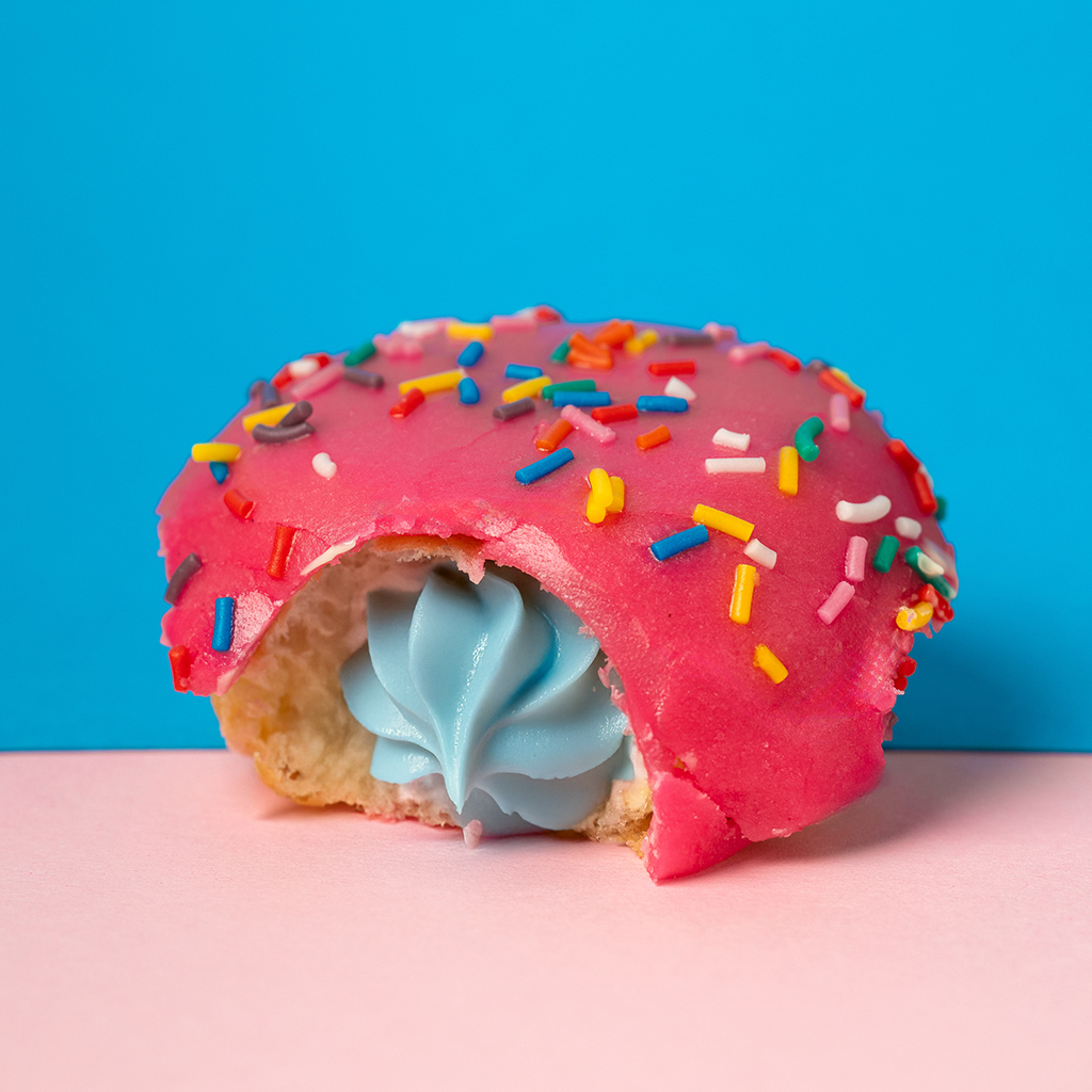 Gender Reveal Mini Doughnut Gift Box (vegan)