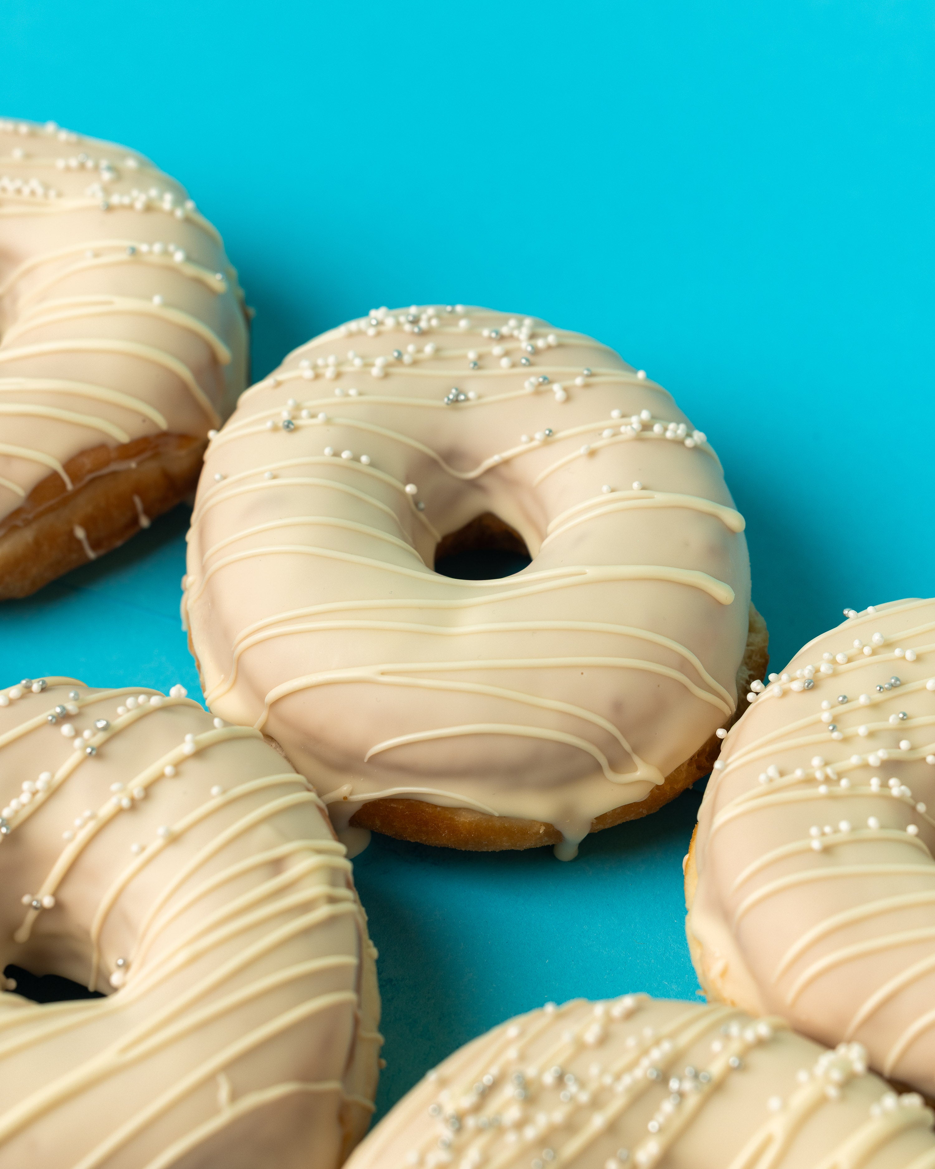 Caja de regalo para rosquillas de boda "Algo Blanco" (VG)