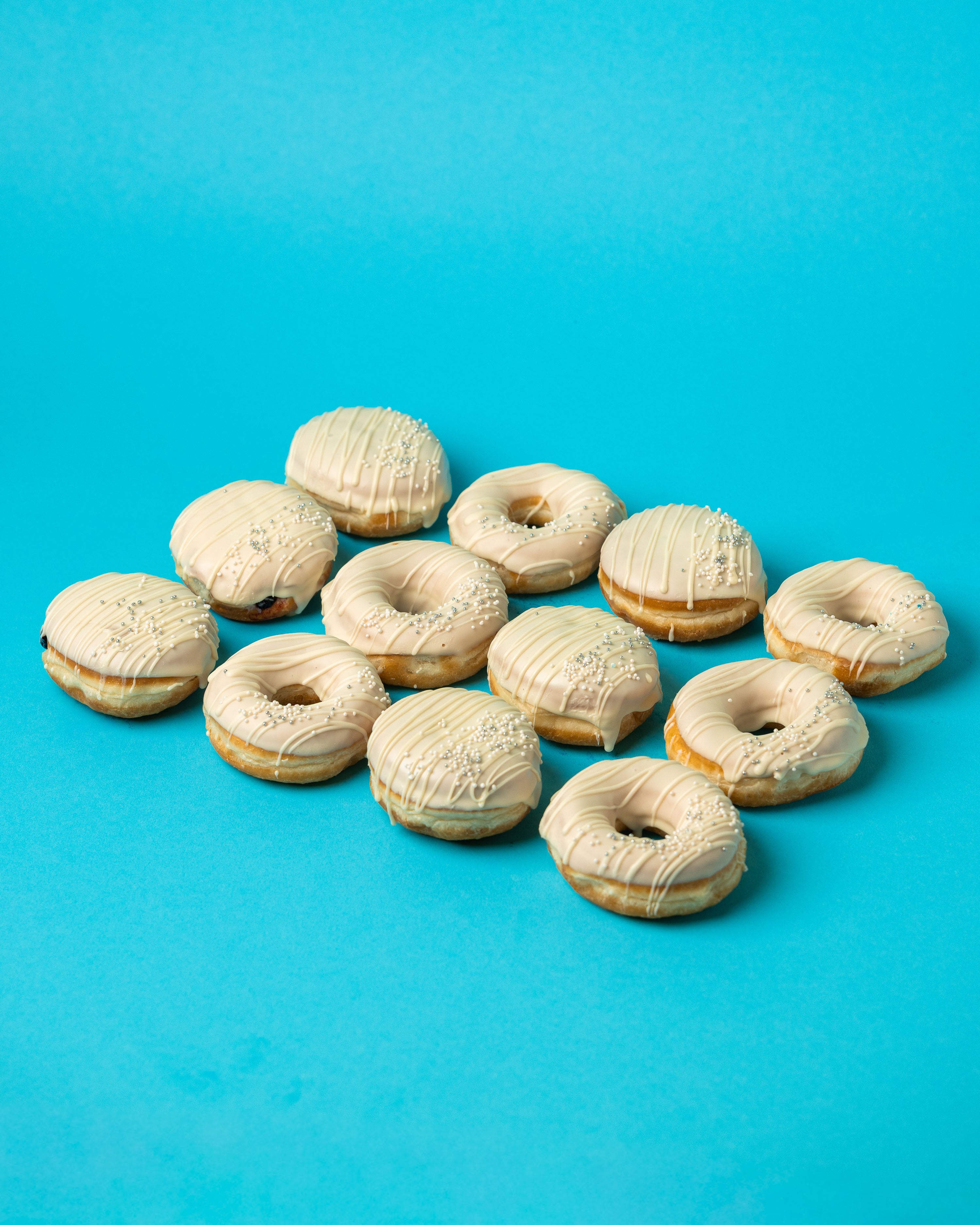 Halloween Office Box XL - 60 mini donuts con logotipo (VG)