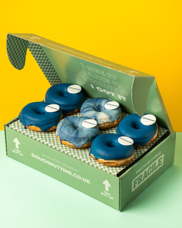 Custom brandbox - 24 vegan mini doughnuts with logo