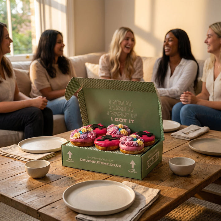 "Spécial Barbie" boîte cadeau de donuts (végétalien)