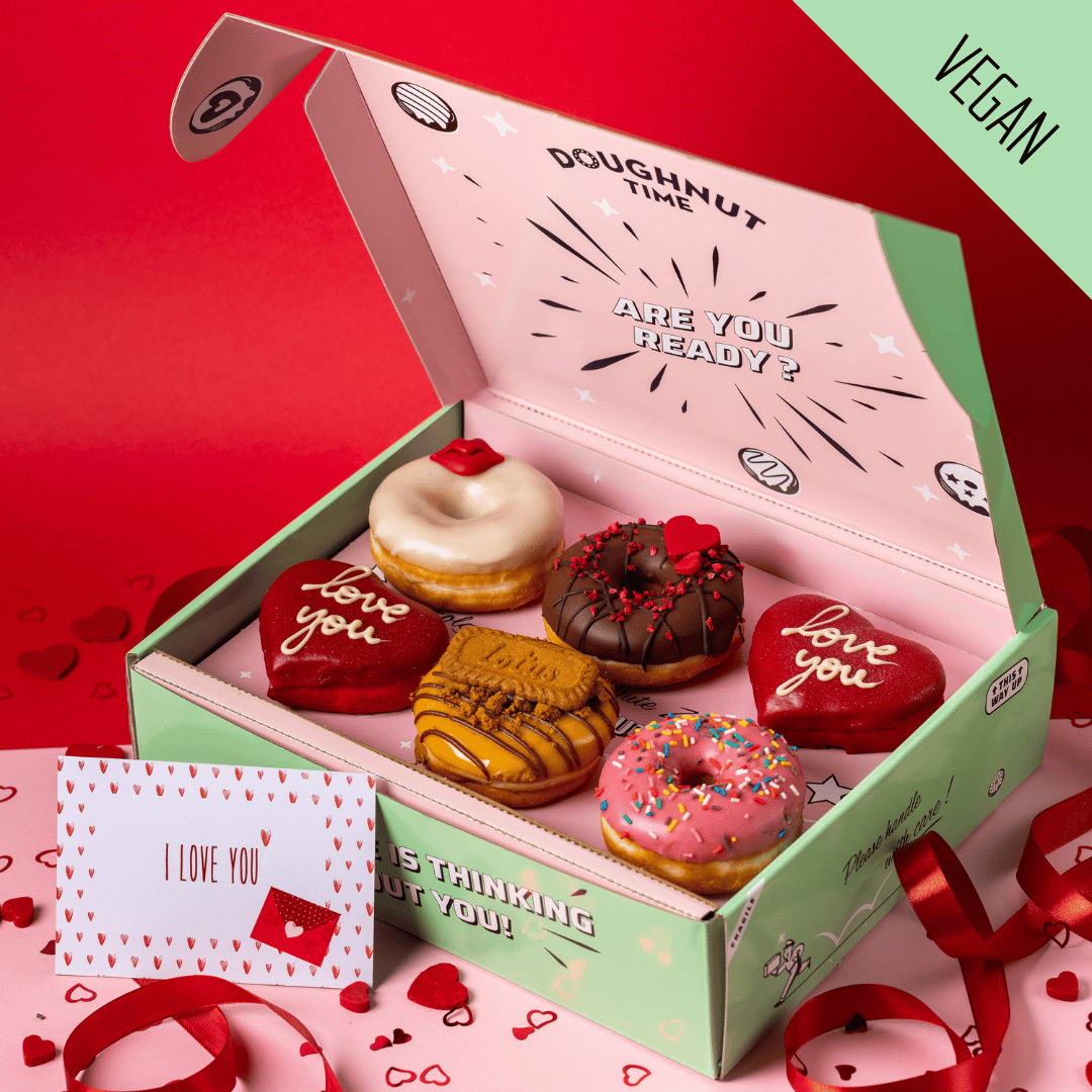 "Vegan Valentine's" donut gift box (VG)