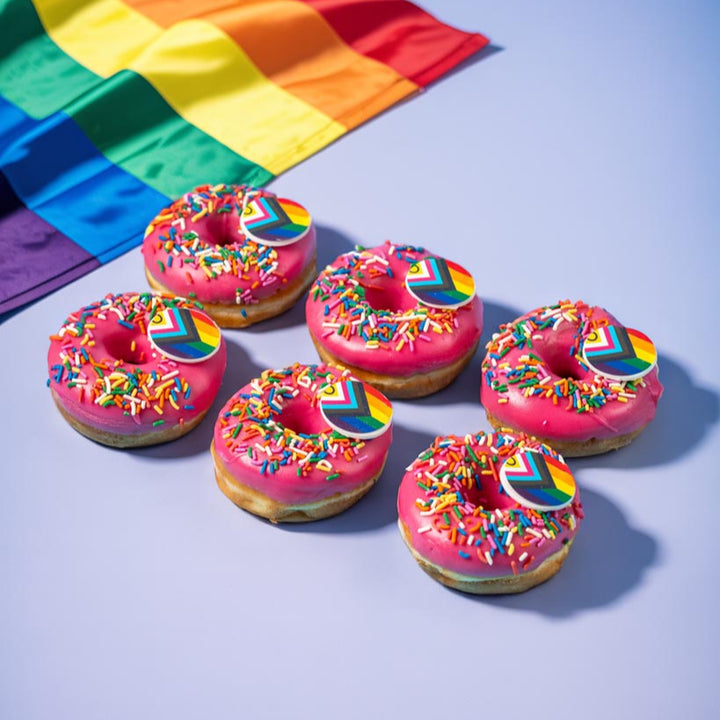 Caja de regalo de donuts "Especial Mes del Orgullo" (vegano)