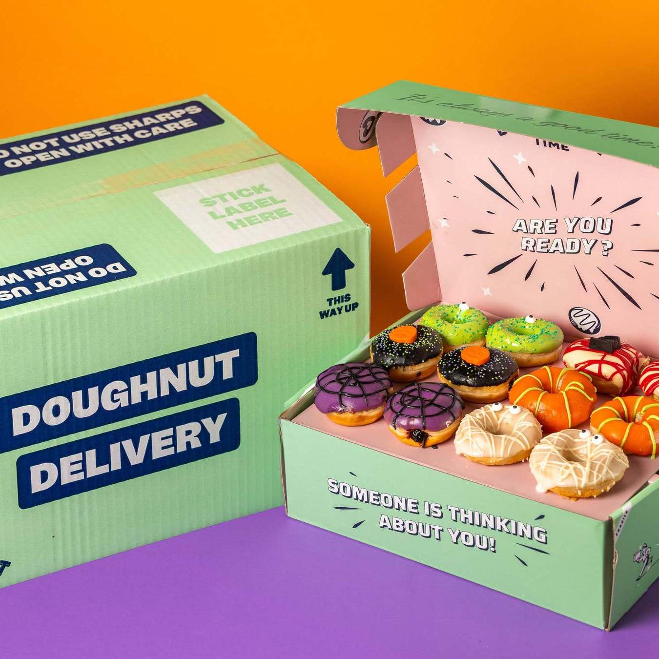Boîte cadeau mini donut d'Halloween (VG)