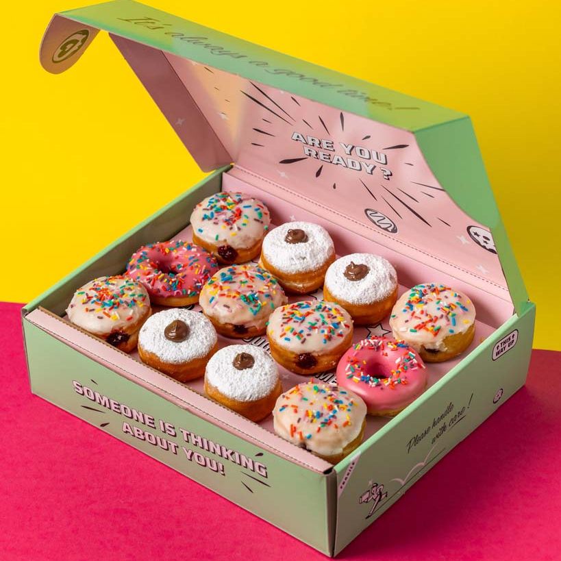 "Mini Party" mini donut gift box