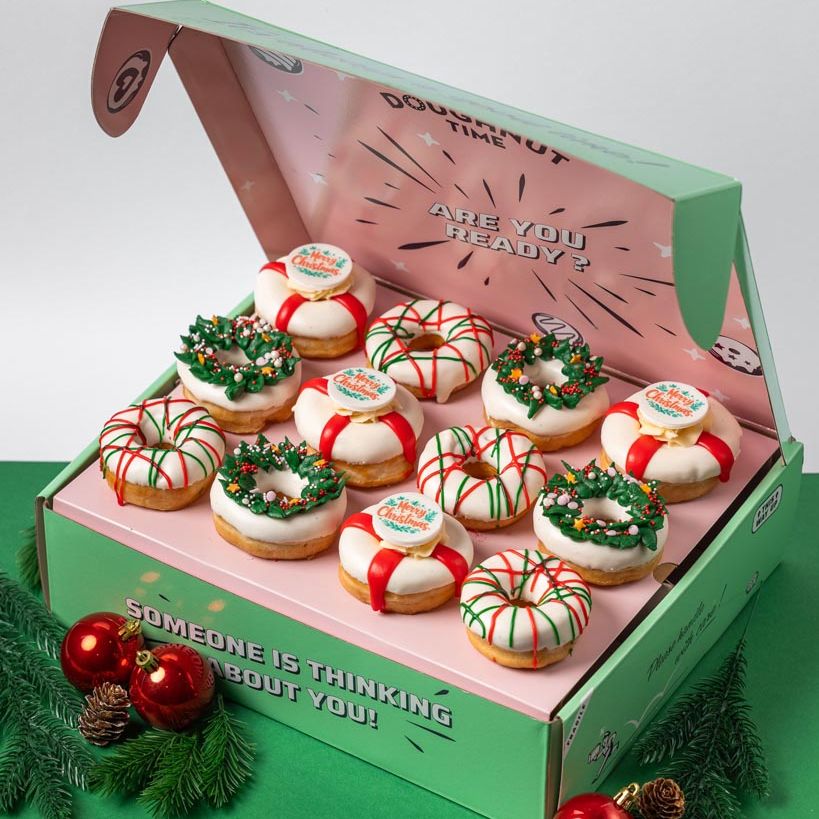 Christmas Partybox - 24 mini doughnuts