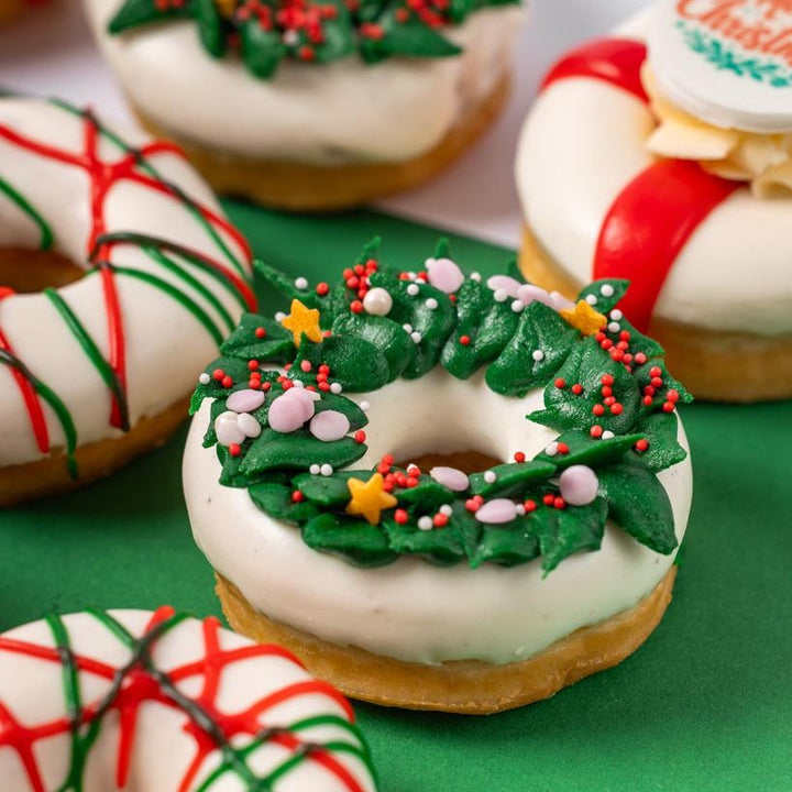 "Vegan Christmas" mini doughnut gift box