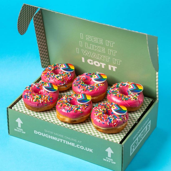 Caja de regalo de donuts "Especial Mes del Orgullo" (vegano)