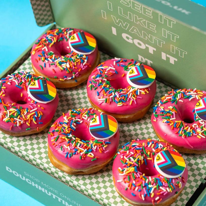 Caja de regalo de donuts "Especial Mes del Orgullo" (vegano)