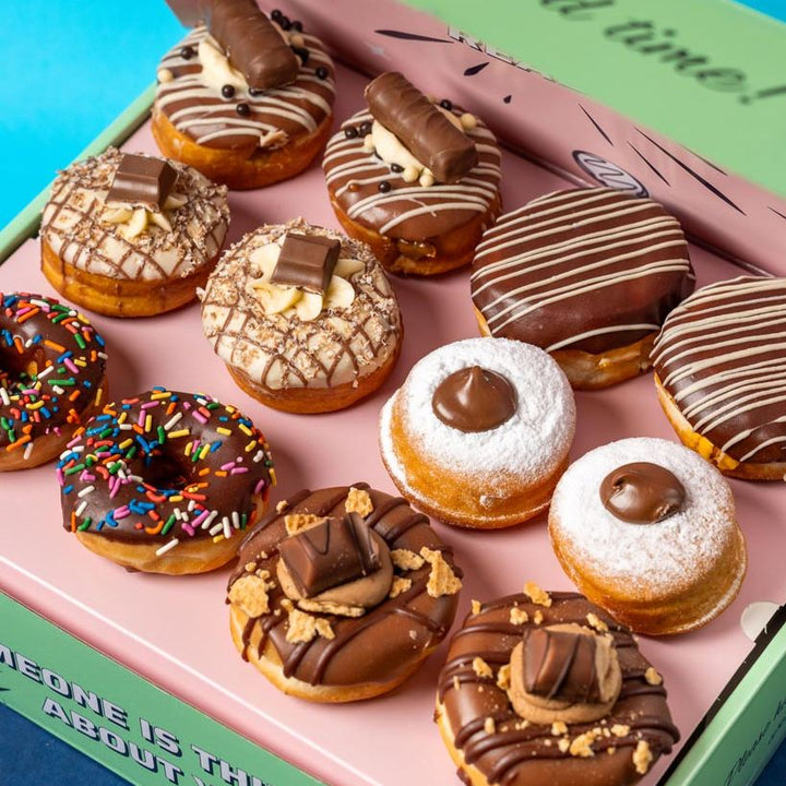 "Chocoholics" mini doughnut gift box