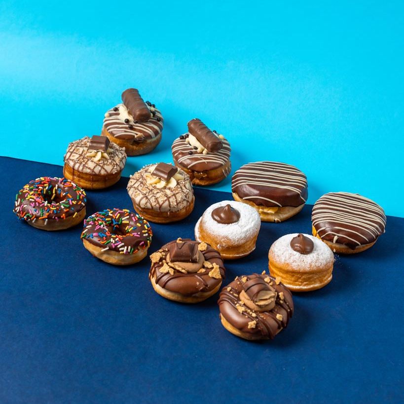 "Chocoholics" Caja regalo mini donuts