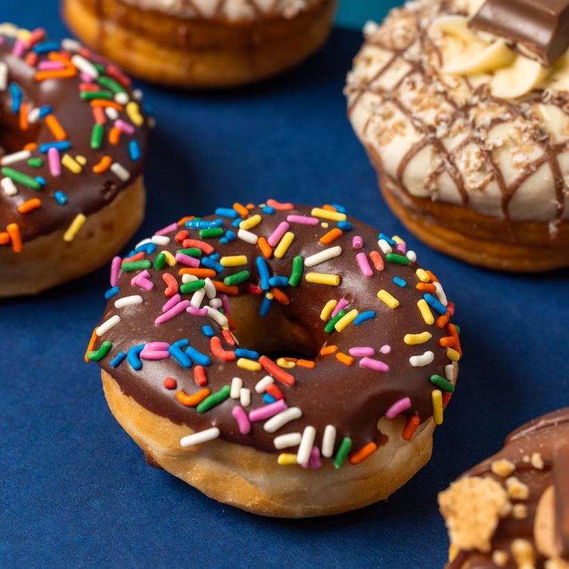 "Chocoholics" Caja regalo mini donuts