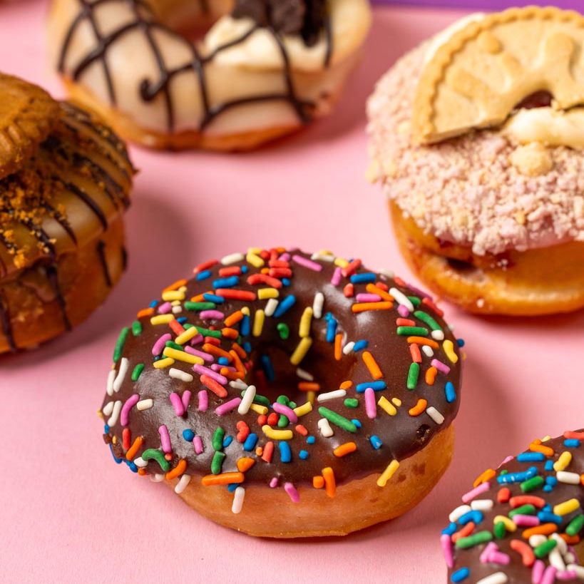 "Selección vegana" Caja de regalo de mini donuts (VG)