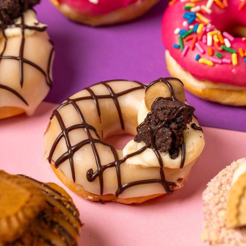"Selección vegana" Caja de regalo de mini donuts (VG)