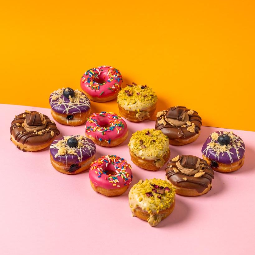 "Leo's Favourites" mini doughnut gift box