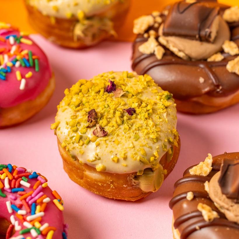 "Leo's Favourites" mini doughnut gift box