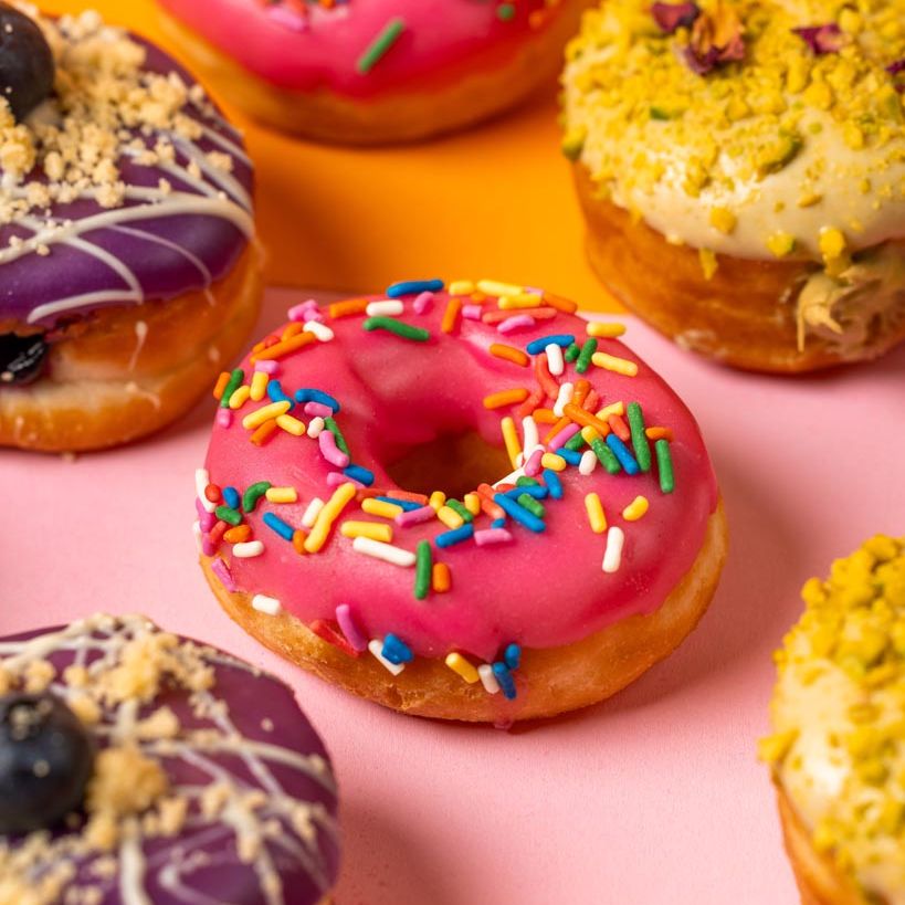 "Leo's Favourites" mini doughnut gift box