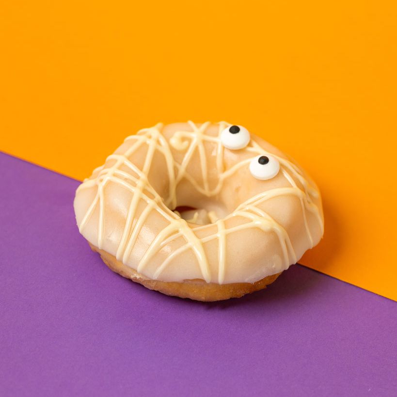 Halloween Office Box XL – 60 mini doughnuts with logo (VG)