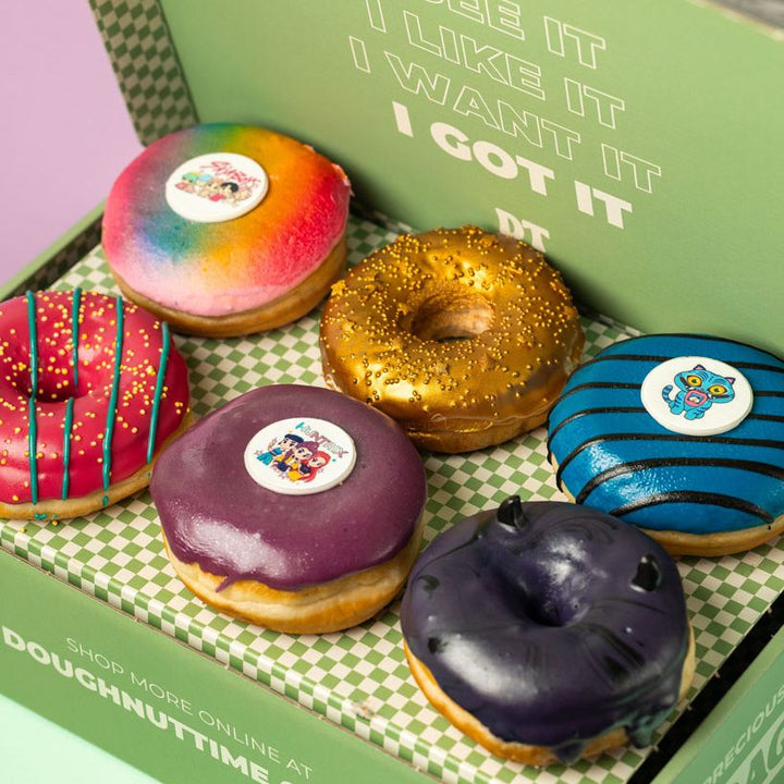 Caja regalo donut "Especial K-Pop" (vegano)