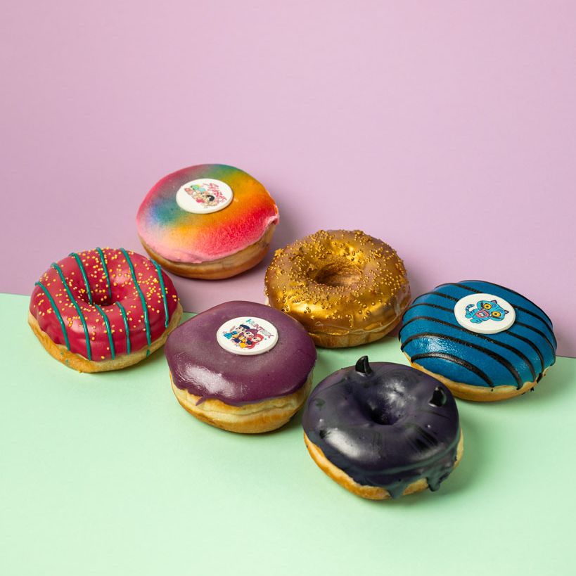 Caja regalo donut "Especial K-Pop" (vegano)