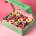 "Pink Party" vegan mini doughnut gift box