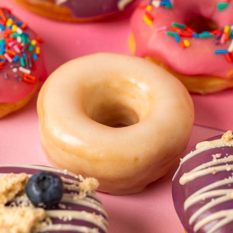 Confezione regalo di mini ciambelle "Pink Party" (vegan)